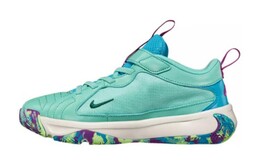 Nike Kids Баскетбольные кроссовки для детей, Lime Blast/Indigo Force/Noise Aqua dz4485-300 | lime blast/indigo force/noise aqua