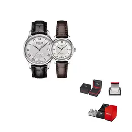 Tissot Часы Le Locle Collection Mechanical Movement Unisex Watch 39.3mm White Dial t0064071603300+t0062071603800