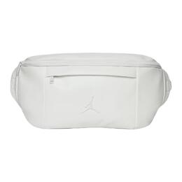 Jordan Синтетическая кожаная поясная сумка унисекс белая, White im4453-100 | white