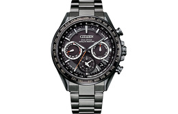 Citizen Часы Attesa Series Solar Quartz Movement Stainless Steel Strap Watch Men's Watch Black Dial cc4014-62e