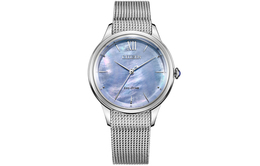 Citizen Часы Quartz Movement Stainless Steel Strap Watch Women's Watch Mother of Pearl Color Watch Dial EM0810 84N em0810-84n