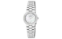 Citizen Часы Solar Quartz Movement Stainless Steel Strap Watch 23mm Women's Watch Mother of Pearl Color Watch Dial, Silver ex1040-51d | silver