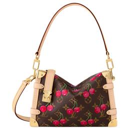 Louis Vuitton Сумка-баул Takashi Murakami Cherry Side Trunk Mm коричневая с монограммой m14278