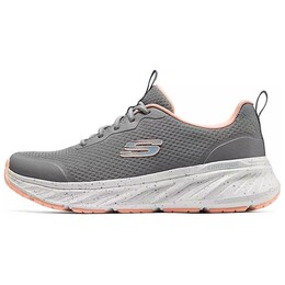 Спортивные кроссовки женские с низким верхом серые/коралловые Skechers 150472-gycl | grey/coral