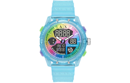 Armani Exchange Часы AE Wrist Watch Electronic Movement Silicone Strap Multicolor Watch Dial Men's Watch ax2964