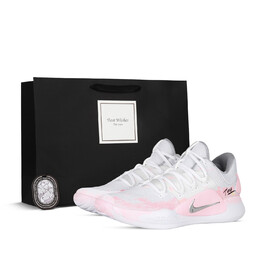 Баскетбольные кроссовки Hyperdunk X Basketball Shoes Men Low-Top Pink/White Nike ar0465-100(team368-男款街头得分) | pink/white