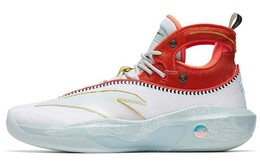 Баскетбольные кроссовки KT8 мужские высокие белые/красные Anta 112241101-9