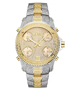 Мужские часы Jet Setter Diamond (2 ct.t.w.) из нержавеющей стали JBW, серебряный 8777520 | silver