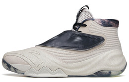 Баскетбольные кроссовки KT6 мужские высокие серые/белые Anta 112131101a-1