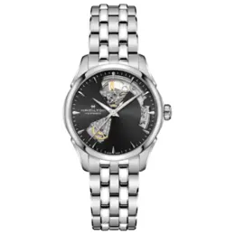 Часы Hamilton Jazzmaster Open Heart Lady Automatic с черным циферблатом 8598180790332 | black