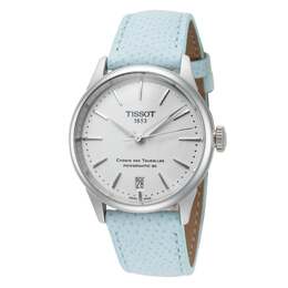 Tissot Chemin des Tourelles Женские автоматические часы 34 мм, светло-голубой 8619971706940 | light blue