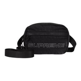 Supreme Хлопковая сумка через плечо мини унисекс черная, Black sup-fw25-18 | black