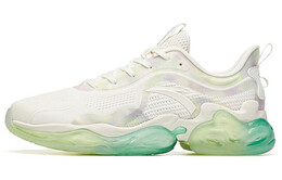 Кроссовки мужские с низким верхом цвета слоновой кости/флуоресцентный зеленый Anta 112035501-2