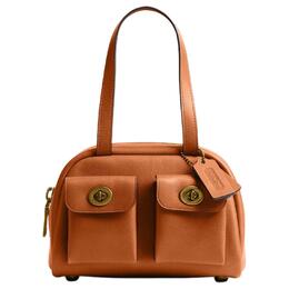 Coach Оригинальная женская сумка через плечо из натуральной кожи небольшого размера ccc55-1ztof