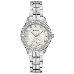 Женские часы Bulova с хрустальным браслетом — 96L291, цвет Silver 37749979 | silver