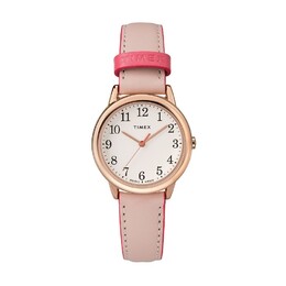 Женские кожаные часы Timex Easy Reader — TW2R62800JT, розовый 70809662 | pink