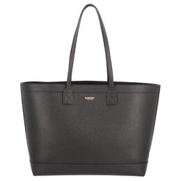 Burberry Кожаная сумка-шоппер на плечо женская черная 80840391