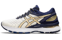 Кроссовки GEL-Nimbus 22 женские с низким верхом, белые/королевские синие Asics 1012a807-100