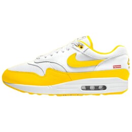 Кроссовки Supreme X Air Max 1 мужские низкие желтые Nike hf8813-700 | speed yellow/white speed yellow