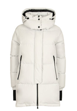 HERNO: Серый пуховик 