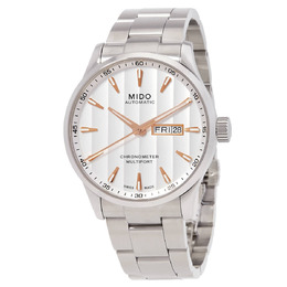 Mido Multifort Chronometer Automatic White Dial Mens Watch m0384311103101