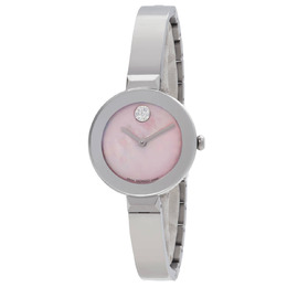 Movado 3601178 Ladies Bold Fashion Watch Mother of Pearl Dial, Silver Stainless Steel Case and Bracelet