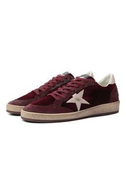 Golden Goose Deluxe Brand: Бордовые кеды  Ball Star