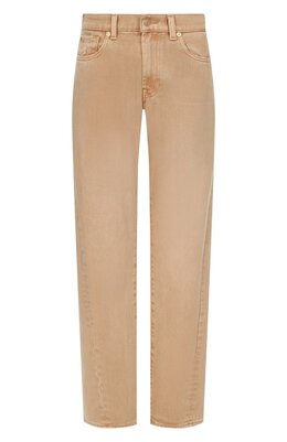 7 For All Mankind: Бежевые джинсы  Tess