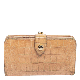Miu Miu: Бежевый кошелёк 