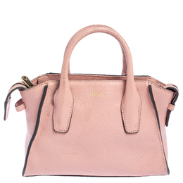 DKNY Pink Leather Chelsea Satchel 453342