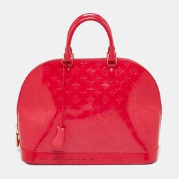 Louis Vuitton Rose Pop Monogram Vernis Alma GM Bag 886965