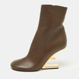 Fendi: Коричневые ботинки  First