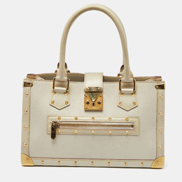 Louis Vuitton White Suhali Leather Le Fabuleux Bag 1004427