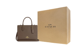 Coach Сумка тоут Maggie Cow из кожи cy668-imv2r