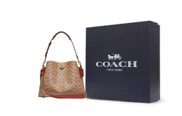 Coach Сумка тоут из холста с кожаными вставками c2745-b4nq4
