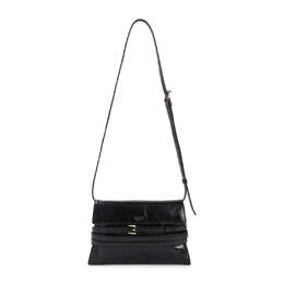 Черная кожаная сумка через плечо Moschino 8604563996732 | black