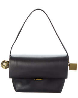 Jacquemus The Rond Кожаная сумка через плечо, черный 8632186994748 | black