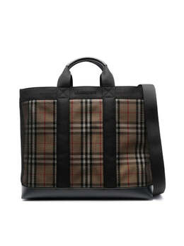 Сумка-шоппер Ormond Check Burberry, черный 8622224244796 | black