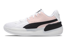 Баскетбольные кроссовки Clyde Hardwood Team Basketball Shoes Men Low-Top White Puma 194454-01(team348-樱花粉) | pink
