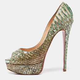 Christian Louboutin: Двухцветные туфли 