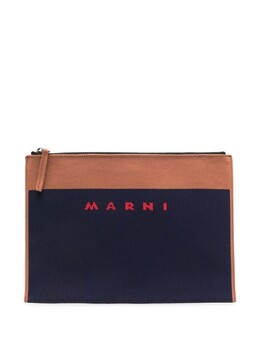 Marni клатч с логотипом, синий phmq0007a0p4602 | синий