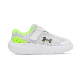Детские беговые кроссовки UA BINF Surge 4 AC Under Armour, белый a55600081 | blanco