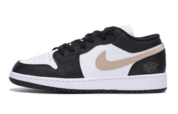 Детские баскетбольные кроссовки Air 1 с низким верхом и противоскользящим верхом для подростков Jordan, черный 553560-131(team85-古远芸黄) | black