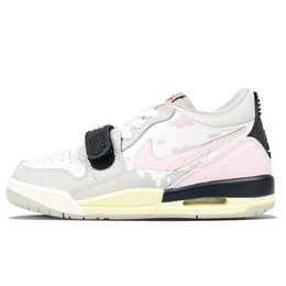 Детские баскетбольные кроссовки Legacy 312 с низким верхом для подростков Jordan, белый/розовый/серый cd9054-101(team401-草莓牛奶) | white pink gray