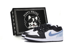 Детские баскетбольные кроссовки Air 1 с низким верхом и противоскользящим верхом для подростков Jordan, черный 553560-131(team85-恶作碧落s-box-a) | black