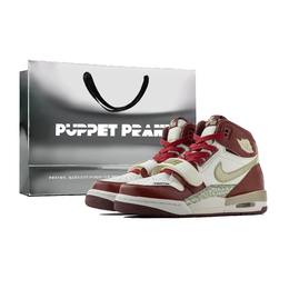 Детские баскетбольные кроссовки Legacy 312 с противоскользящим верхом и высоким верхом для подростков Jordan, красный/белый fz5047-120（team178-爱我中华s-box） | red white