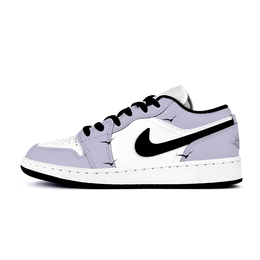 Баскетбольные кроссовки Air 1 LOW с противоскользящим износостойким верхом для детей и подростков Jordan, лаванда 553560-131(team676-芙酿) | light lavender