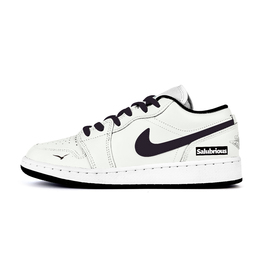 Баскетбольные кроссовки Air 1 LOW с противоскользящим износостойким верхом для детей и подростков Jordan, слоновая кость 553560-131(team676-飞鸟飞驰) | ivory