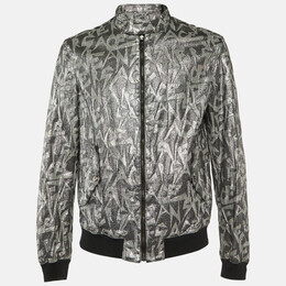 Versace Jeans: Серебристая куртка 