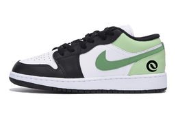 Баскетбольные кроссовки Air 1 LOW с низким верхом для детей и подростков Jordan, черный 553560-131(team85-抹茶运转) | black